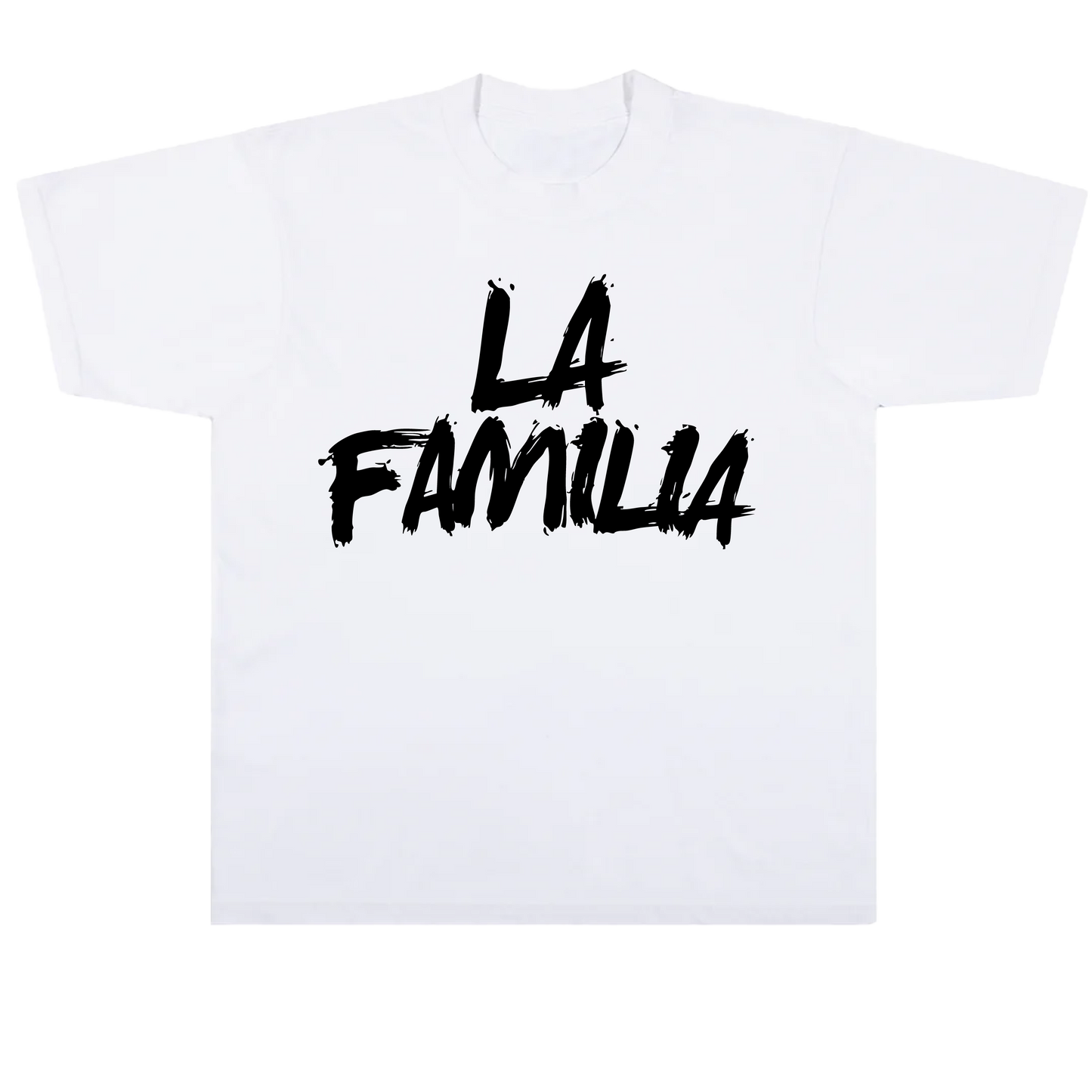 *LA FAMILIA SCRIPT TEE (WHITE + BLACK)